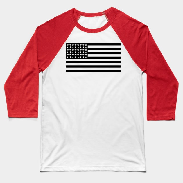 Tactical US Flag Baseball T-Shirt by FurryBallBunny